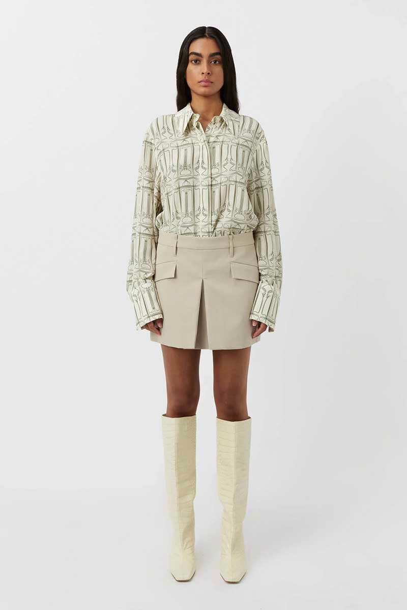 SIMONA MINI SKIRT-OYESTER Skirts Camilla and Marc