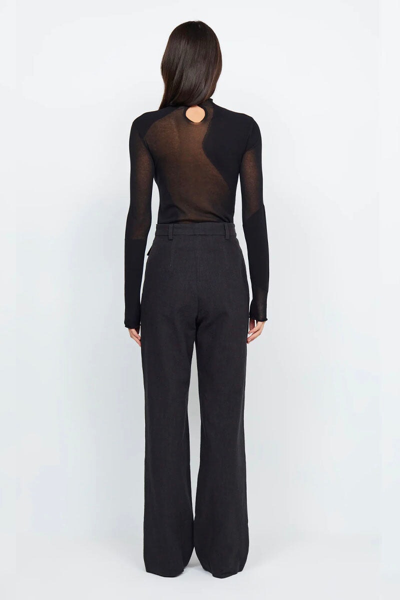 DOROTHY KNIT SKIVVY-BLACK Tops Bec and Bridge