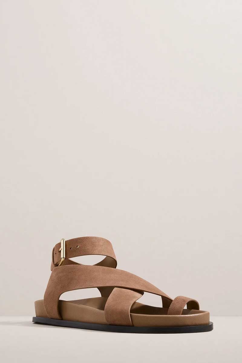THE JALEN SANDAL-NUTMEG SUEDE Shoes A.Emery