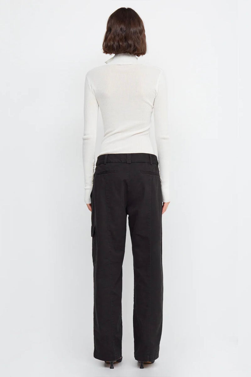 MEADOW SNAP LS KNIT TOP-IVORY Tops Bec and Bridge