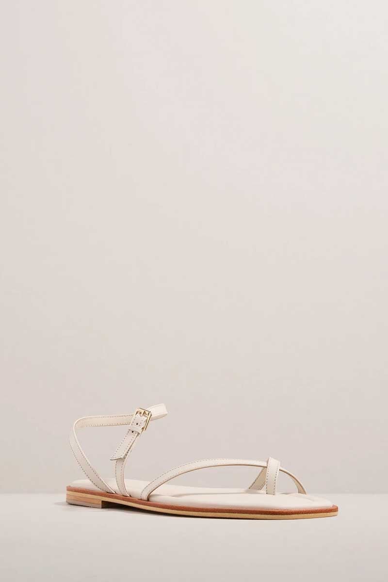 THE LUCIA SANDAL-EGG SHELL Shoes A.Emery