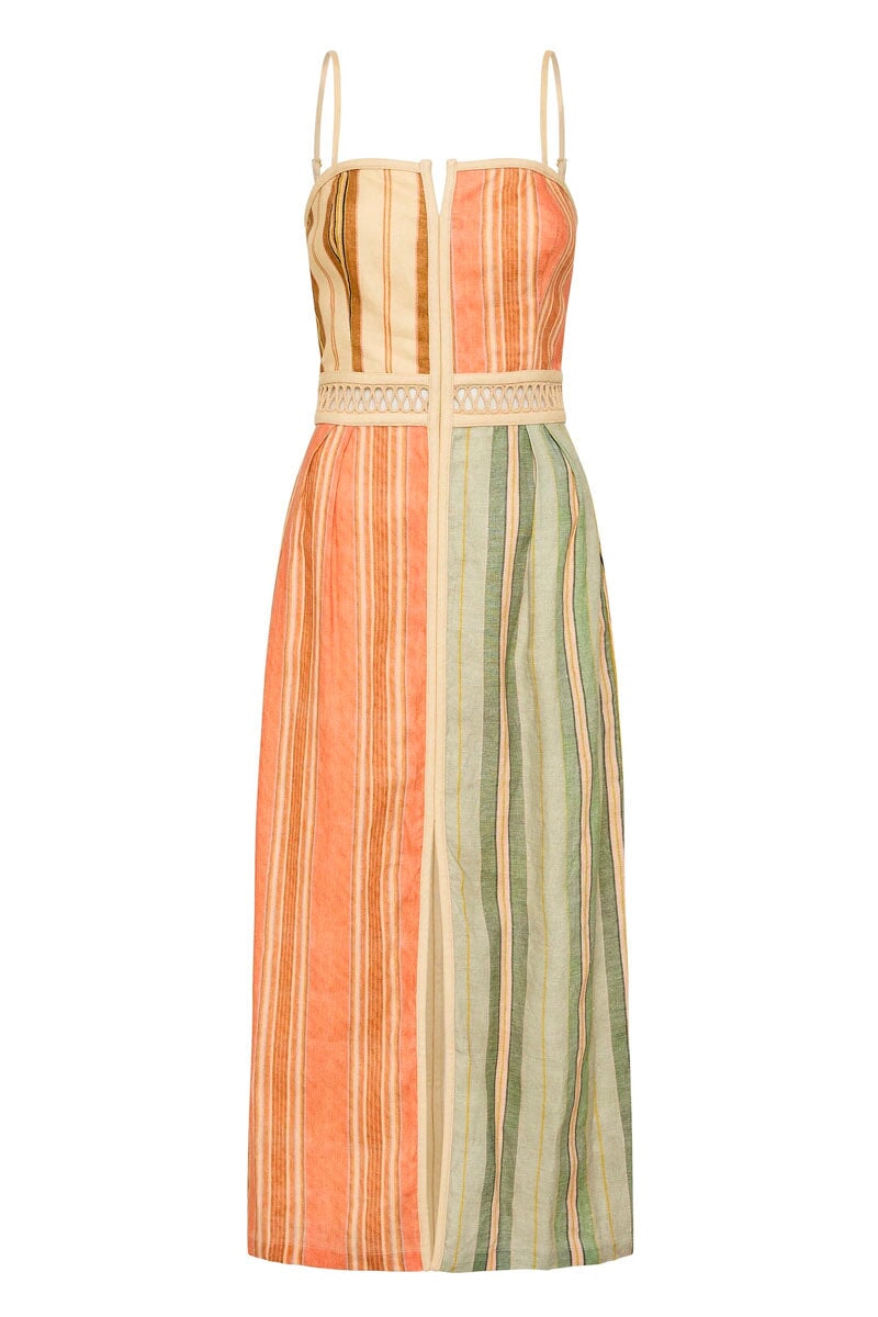 LAUDE PANELLED MIDI DRESS-MULTI Dress ANTIPODEAN XS Multi