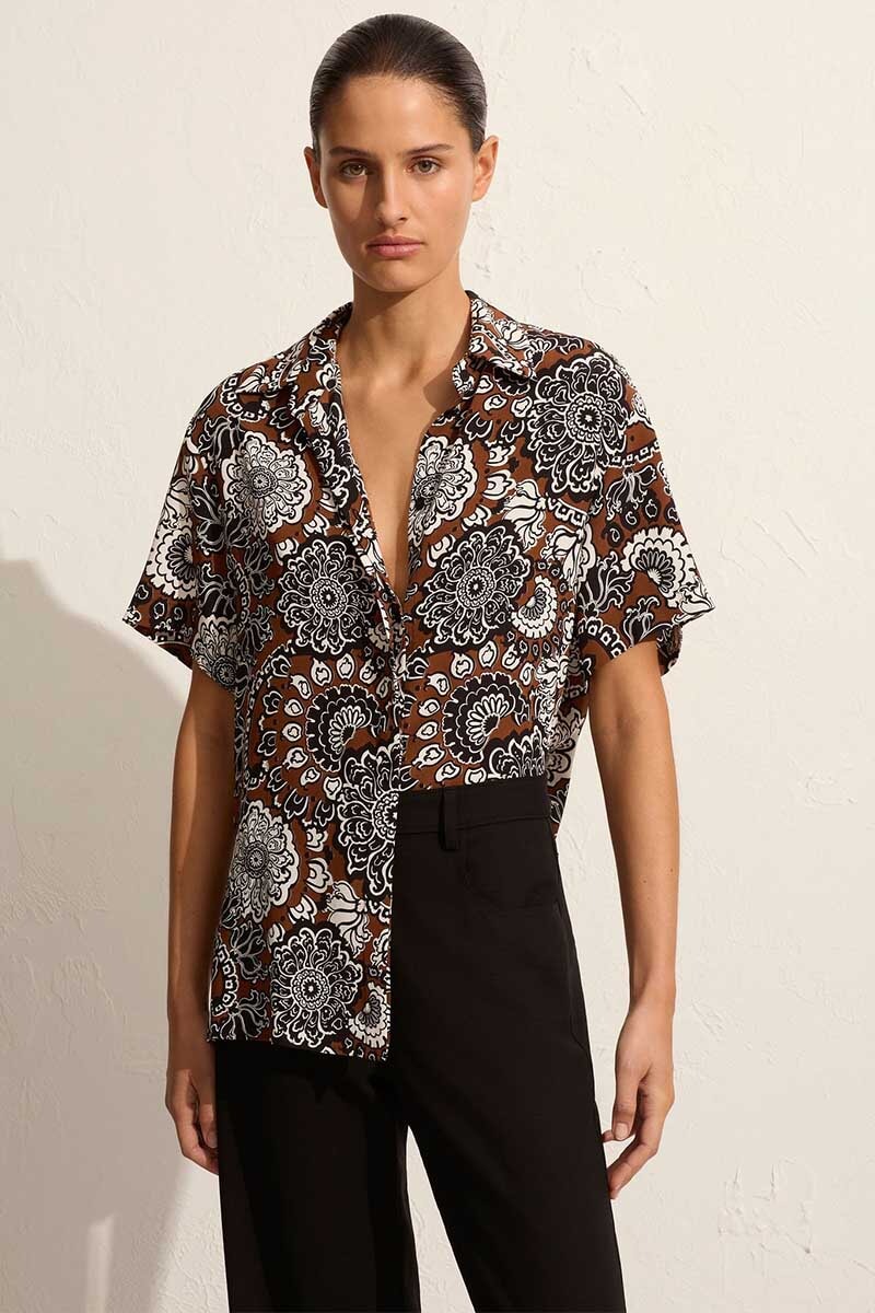 SHORT SLEEVE SHIRT-DAHLIA Tops Matteau 1 Dahlia