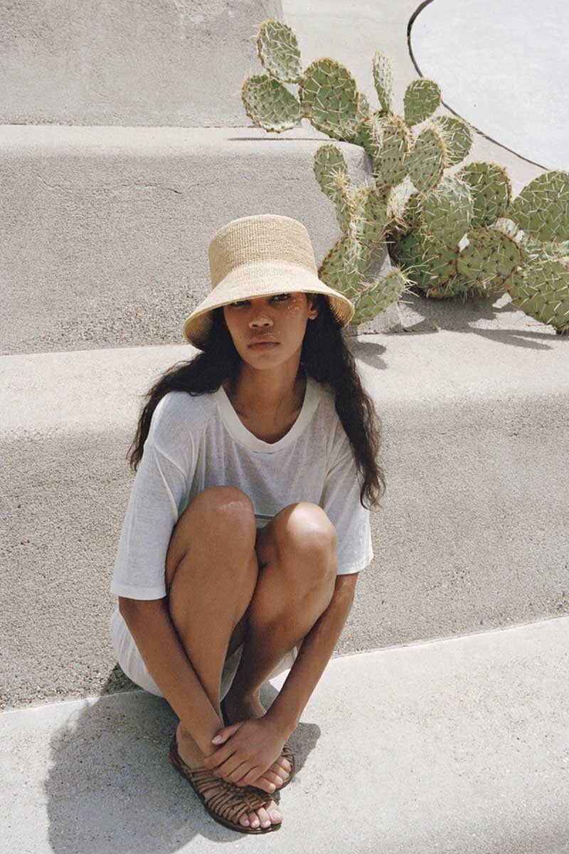 THE INCA BUCKET-STRAW NATURAL Hats Lack of Color