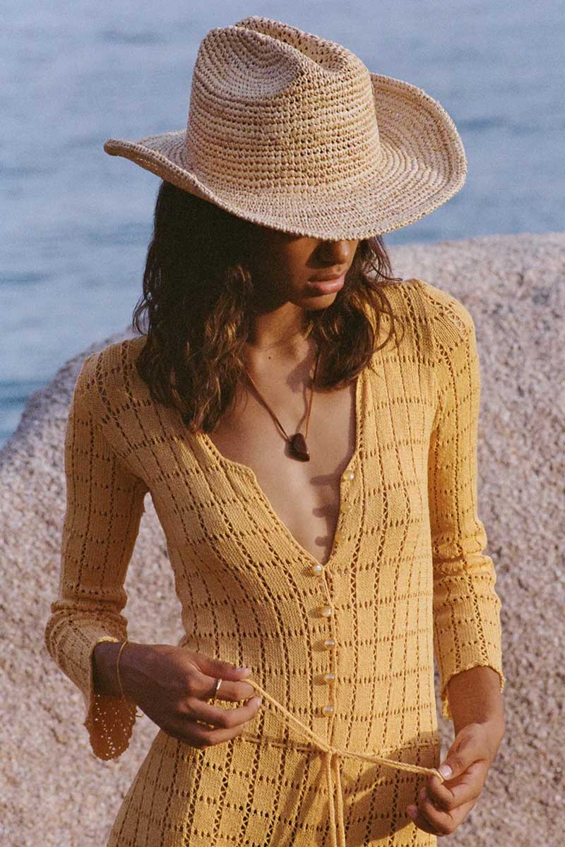 RAFFIA COWBOY-NATURAL Hats Lack of Color