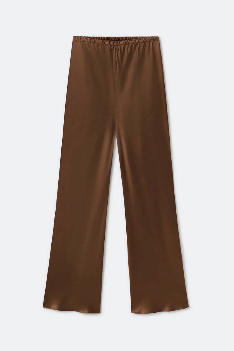 BIAS CUT PANTS-DARK EARTH Pants Silk Laundry XS Dark Earth