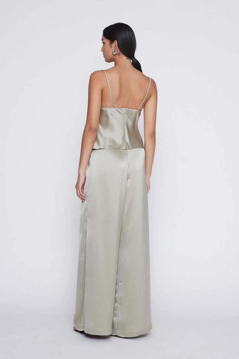 CAMILLA TOP-TAUPE W/ BLACK LACE Tops Anna Quan