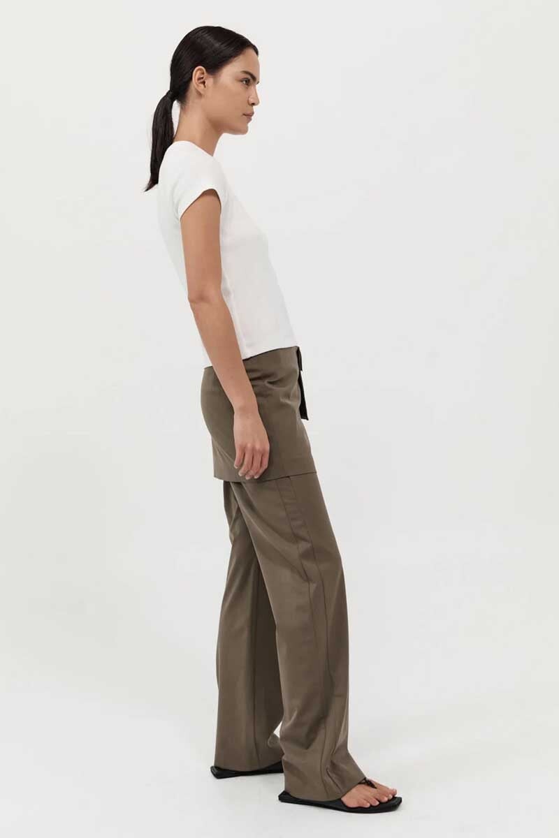 UTILITARIAN POCKET MINI SKIRT-KELP Skirts ST AGNI