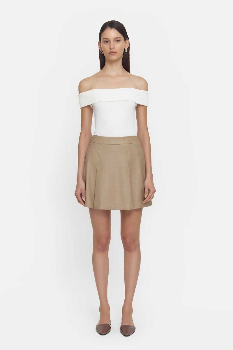 MAESTRO MERINO SKIRT-PIN CHECK Skirts Viktoria and Woods