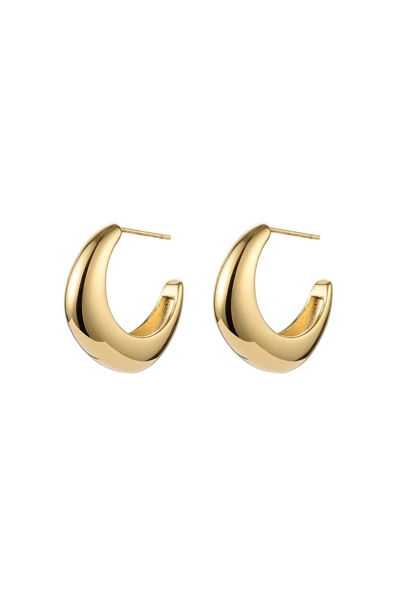 ARC HOOP-GOLD Jewellery Anna Rossi Jewellery Uni Gold