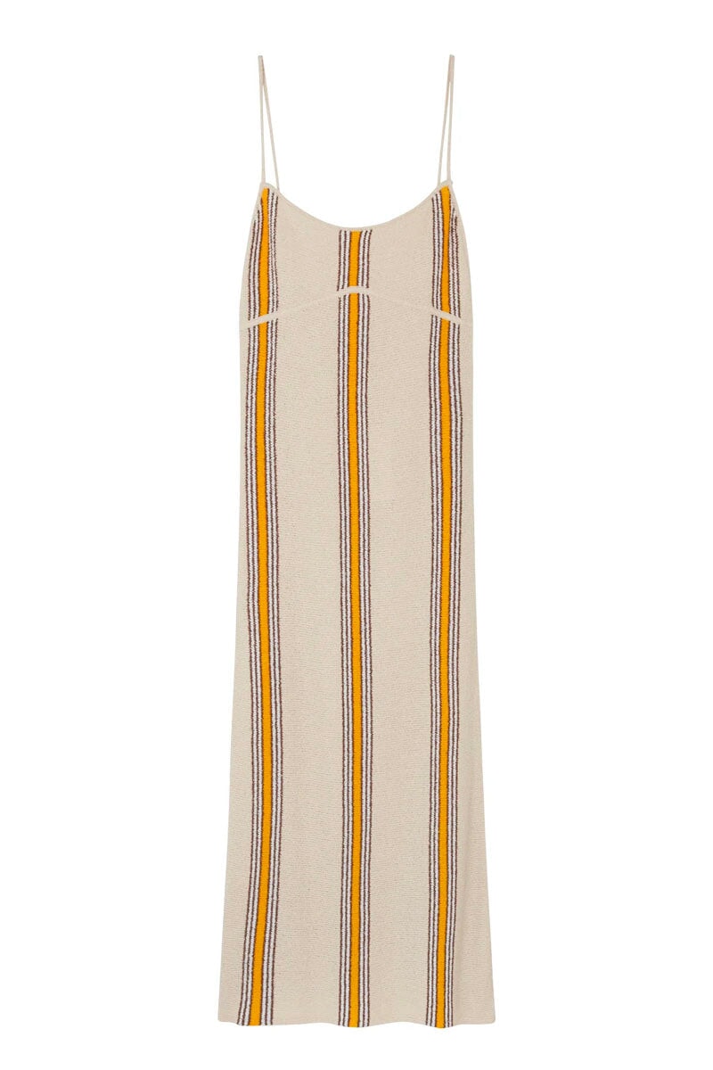 CABANA STRIPE ORGANIC COTTON BLEND KNIT DRESS-CABANA STRIPE Knitwear Zulu and Zephyr
