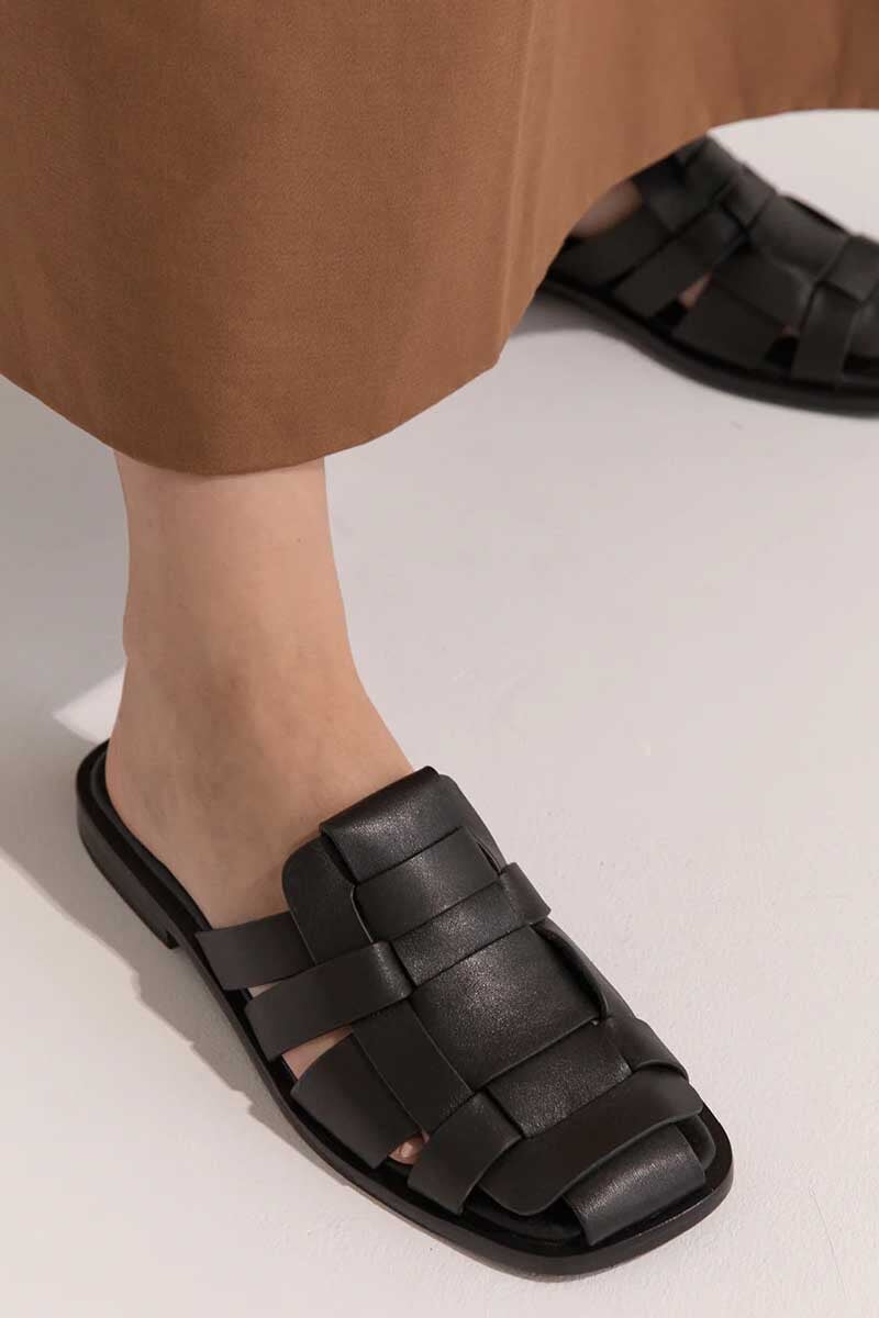 FISHERMAN MULE-BLACK Shoes LA TRIBE