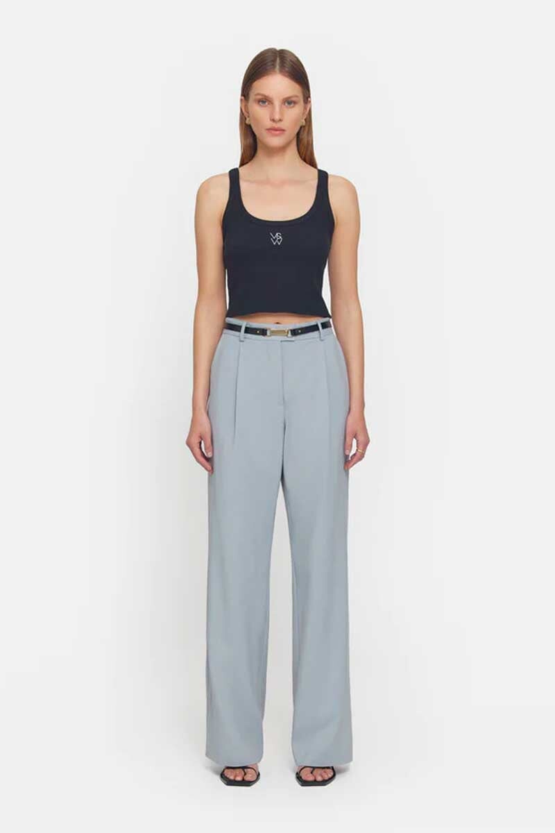 V&W CROP TANK-BLACK Tops Viktoria and Woods
