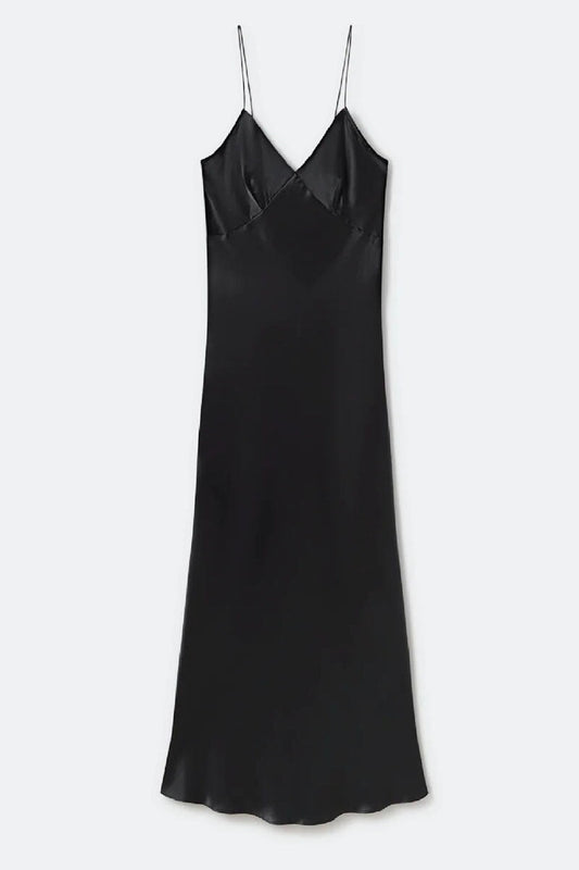 DECO STRING DRESS-BLACK Dress Silk Laundry XS Black