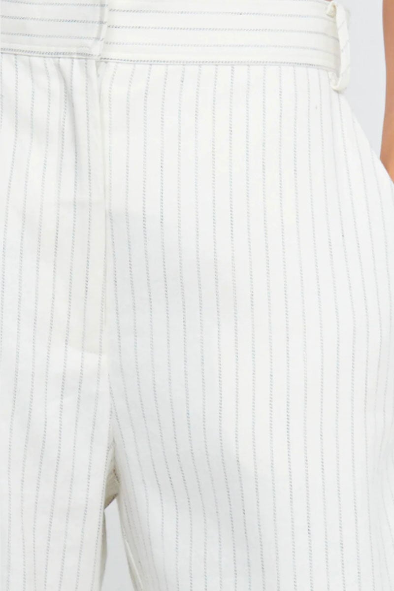 LOU PINSTRIPE PANT-IVORY PINSTRIPE Pants Bec and Bridge