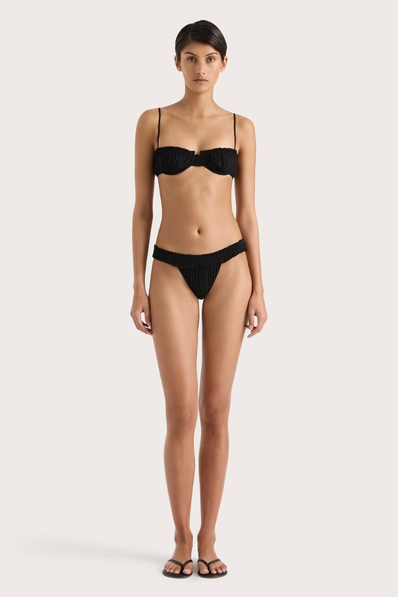 ESTEREL BIKINI BOTTOM-BLACK Swim Faithfull the Brand