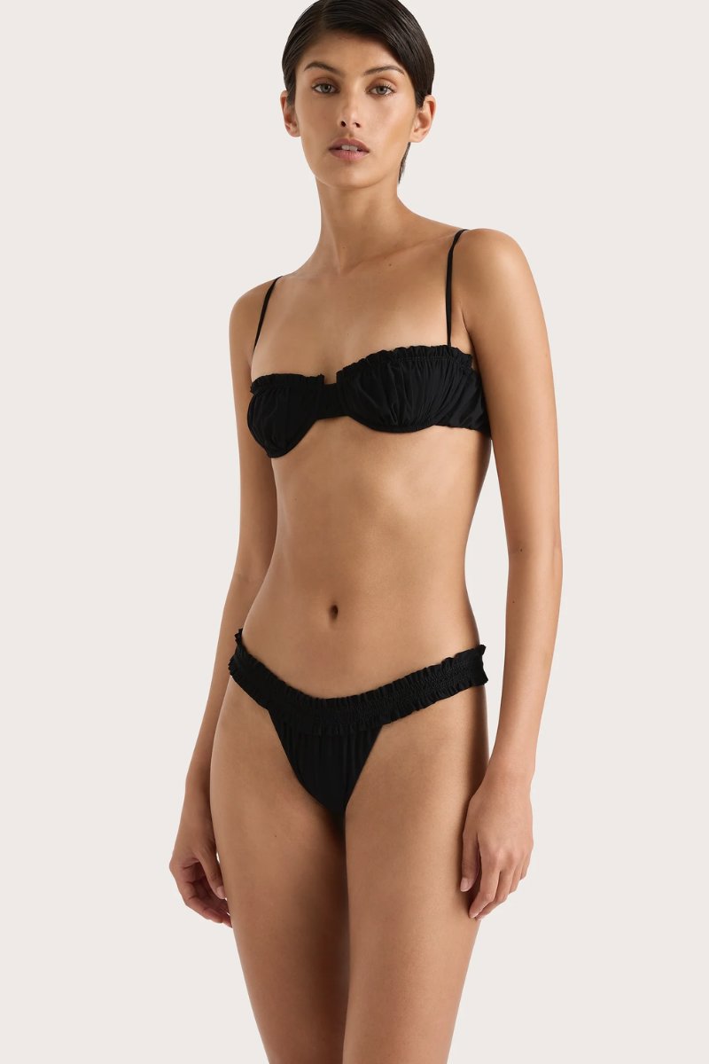 ESTEREL BIKINI BOTTOM-BLACK Swim Faithfull the Brand