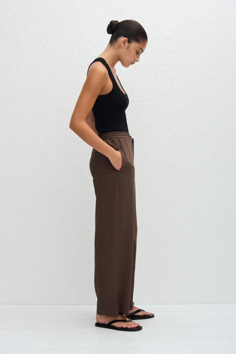 DRAWSTRING TROUSER-TRUFFLE Pants Matteau