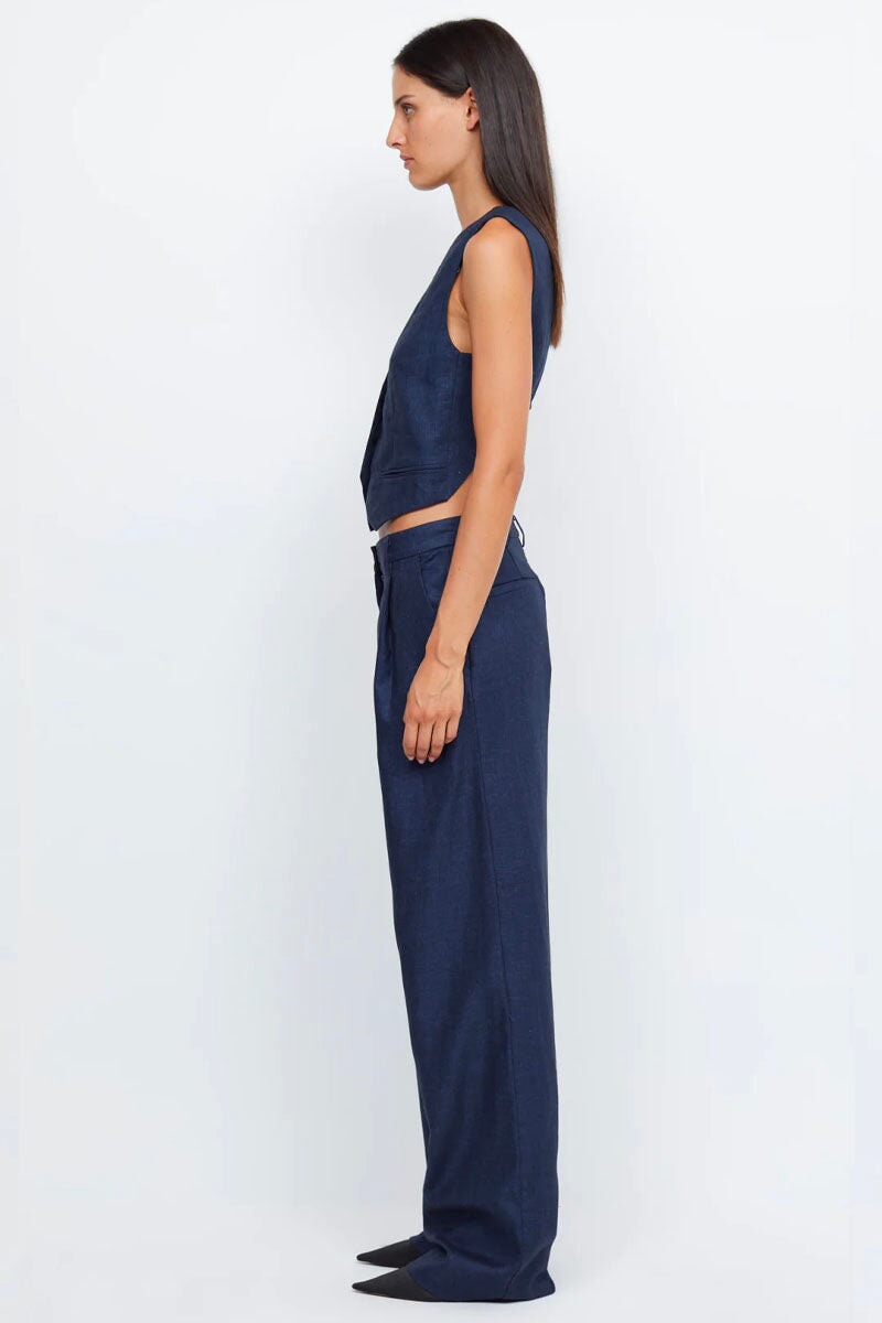 MADDOX WIDE LEG PANT-INDIGO Pants Bec and Bridge