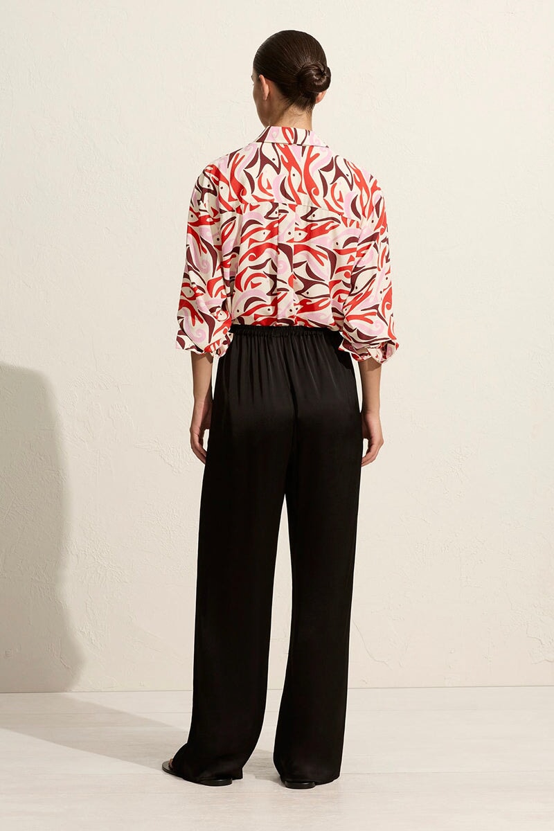 LONG SLEEVE SILK SHIRT-PESCADO ROSSO Shirts Matteau