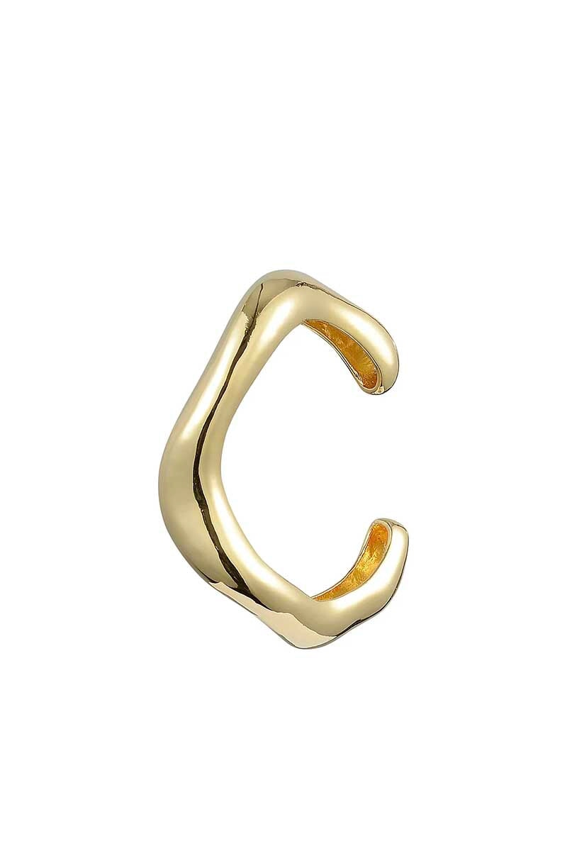 THE WAVE BANGLE CUFF-GOLD Jewellery Anna Rossi Jewellery Uni Gold