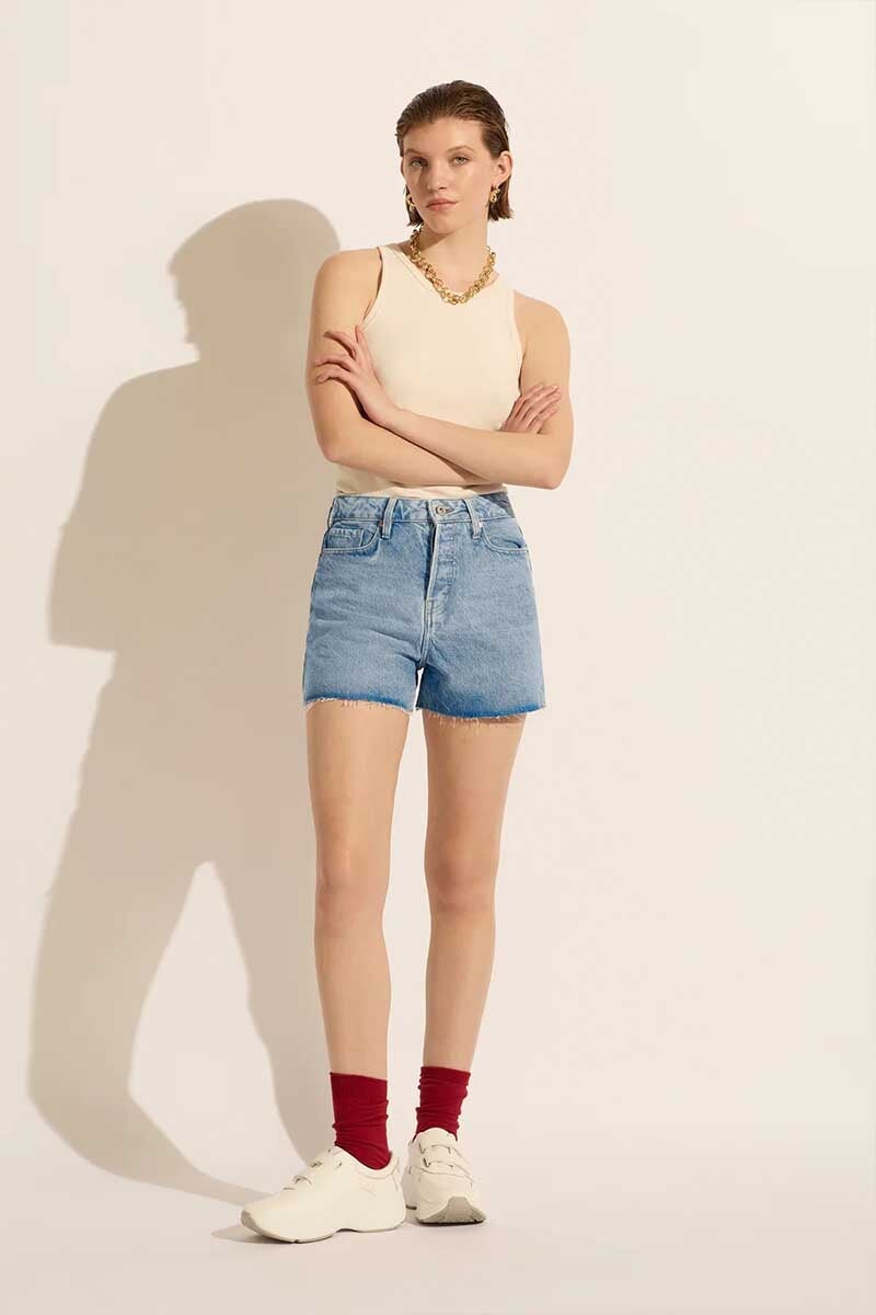 ANNIE HIGH CLASSIC SHORT-FORMER Denim Outland Denim 24 Former