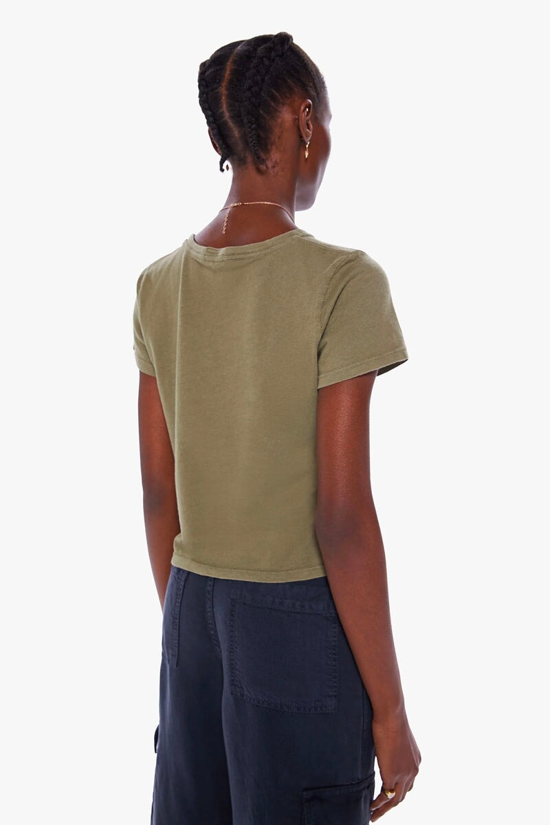THE CROPPED ITTY BITTY GOODIE-NAKED HIPPIES Denim MOTHER