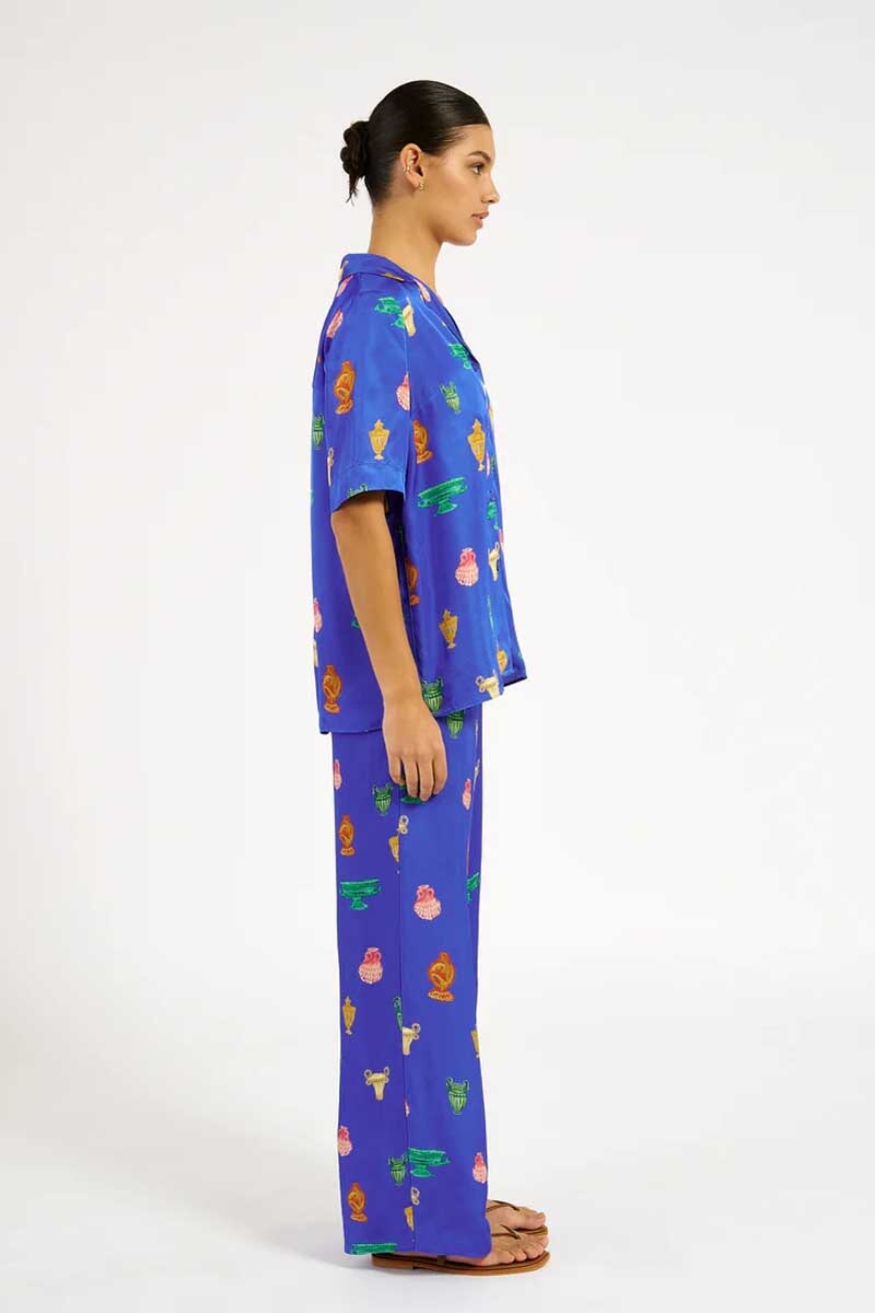 CRUZ SHIRT-CERAMICA COBALT Tops ROAME.