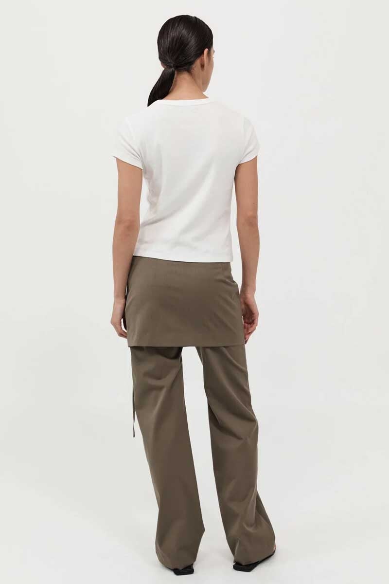 UTILITARIAN POCKET MINI SKIRT-KELP Skirts ST AGNI