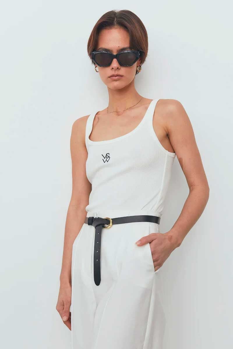 V&W TANK-IVORY Tops Viktoria and Woods