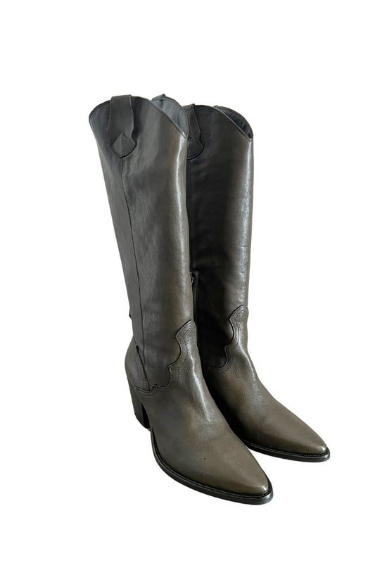 VAQUERA BOOT-OLIVE OIL Boots Estilo Emporio