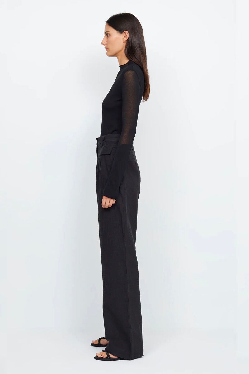 DOROTHY KNIT SKIVVY-BLACK Tops Bec and Bridge
