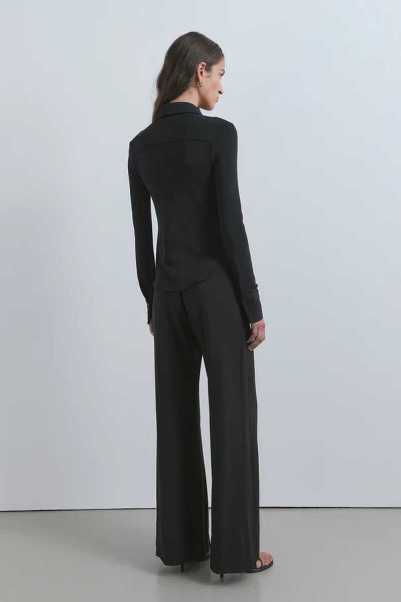 BAMBI MERINO SHIRT-BLACK Tops Viktoria and Woods
