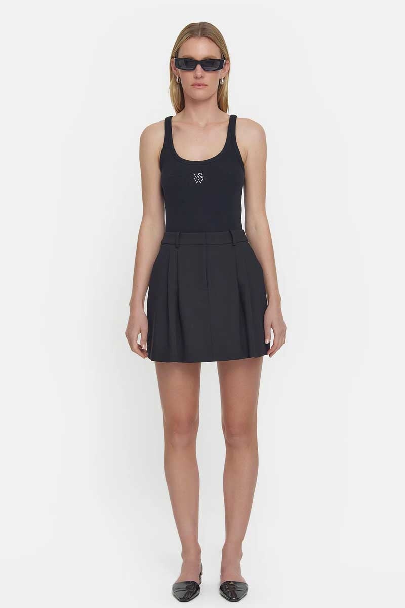 V&W TANK-BLACK Tops Viktoria and Woods
