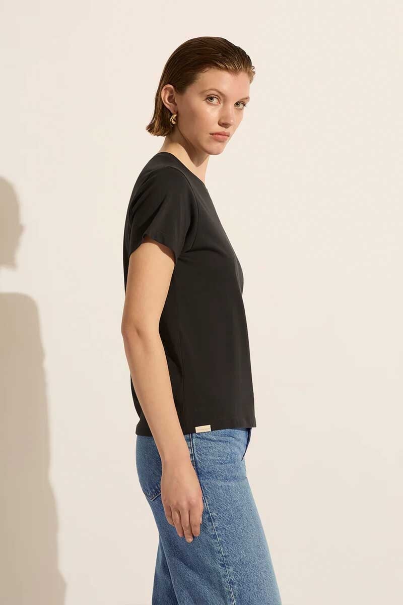 GOOD FOR HUMANITY TEE-CHARCOAL/SAND Tops Outland Denim
