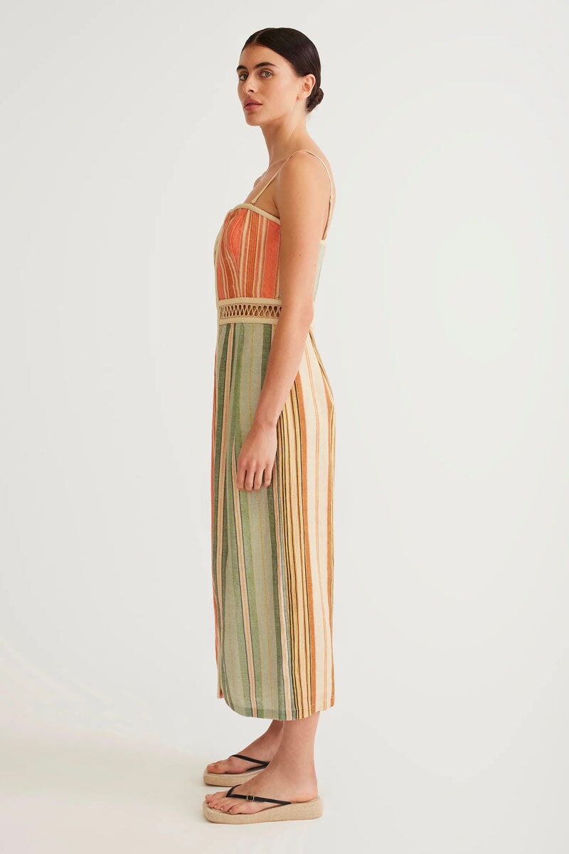 LAUDE PANELLED MIDI DRESS-MULTI Dress ANTIPODEAN