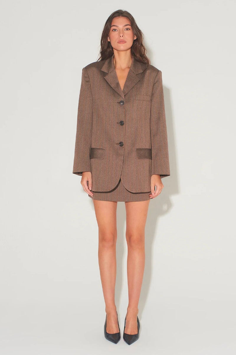 HARPER OVERSIZE BLAZER-PINSTRIPE Jackets HANSEN AND GRETEL