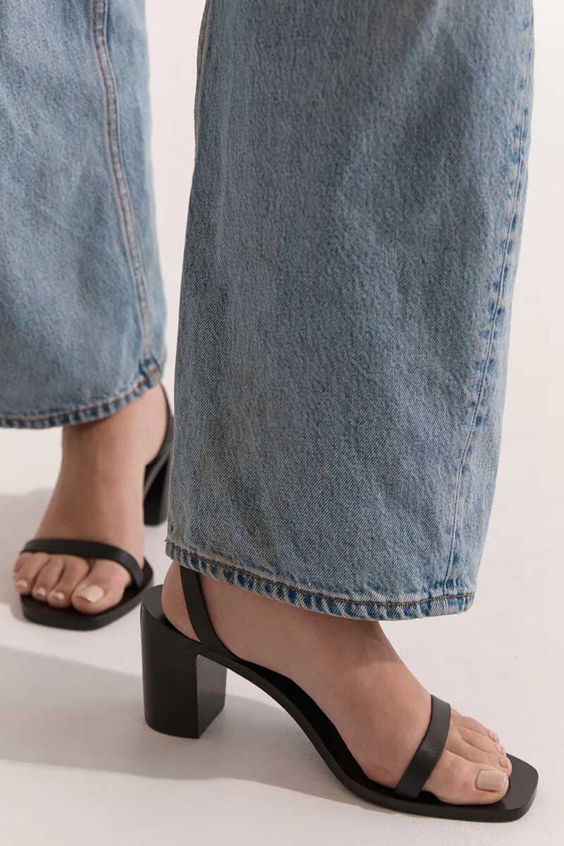 STACKER HEEL-BLACK Shoes LA TRIBE