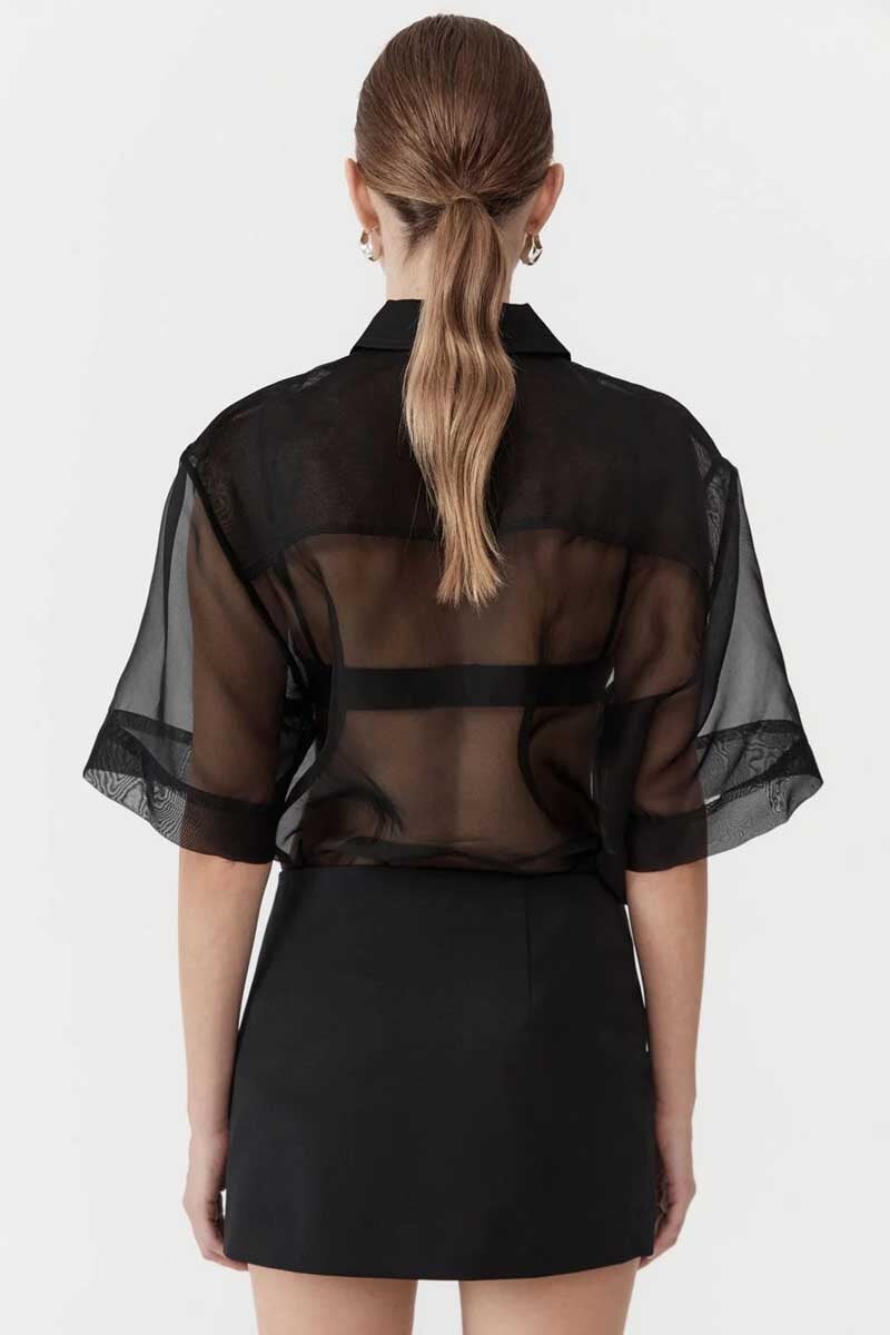 UTILITARIAN POCKET MINI SKIRT-BLACK Skirts ST AGNI