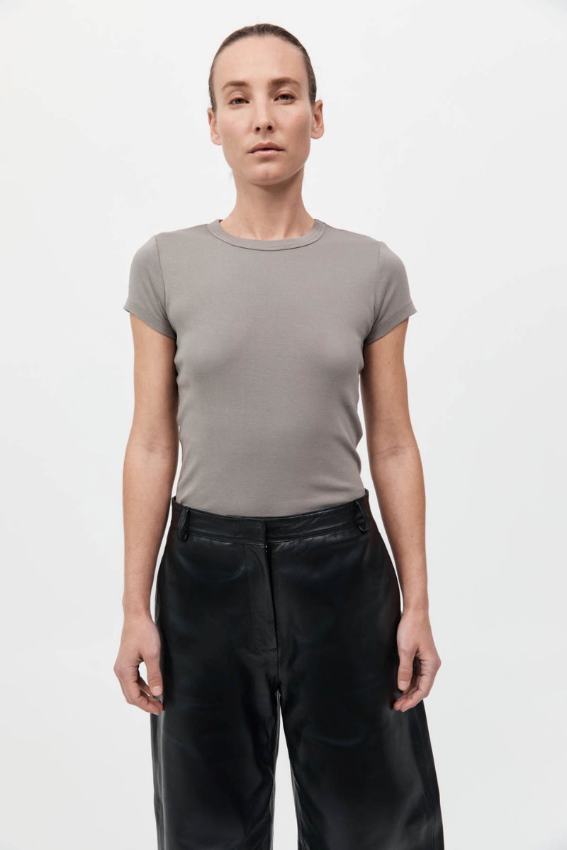 LEATHER BALLOON PANTS-BLACK Pants ST AGNI