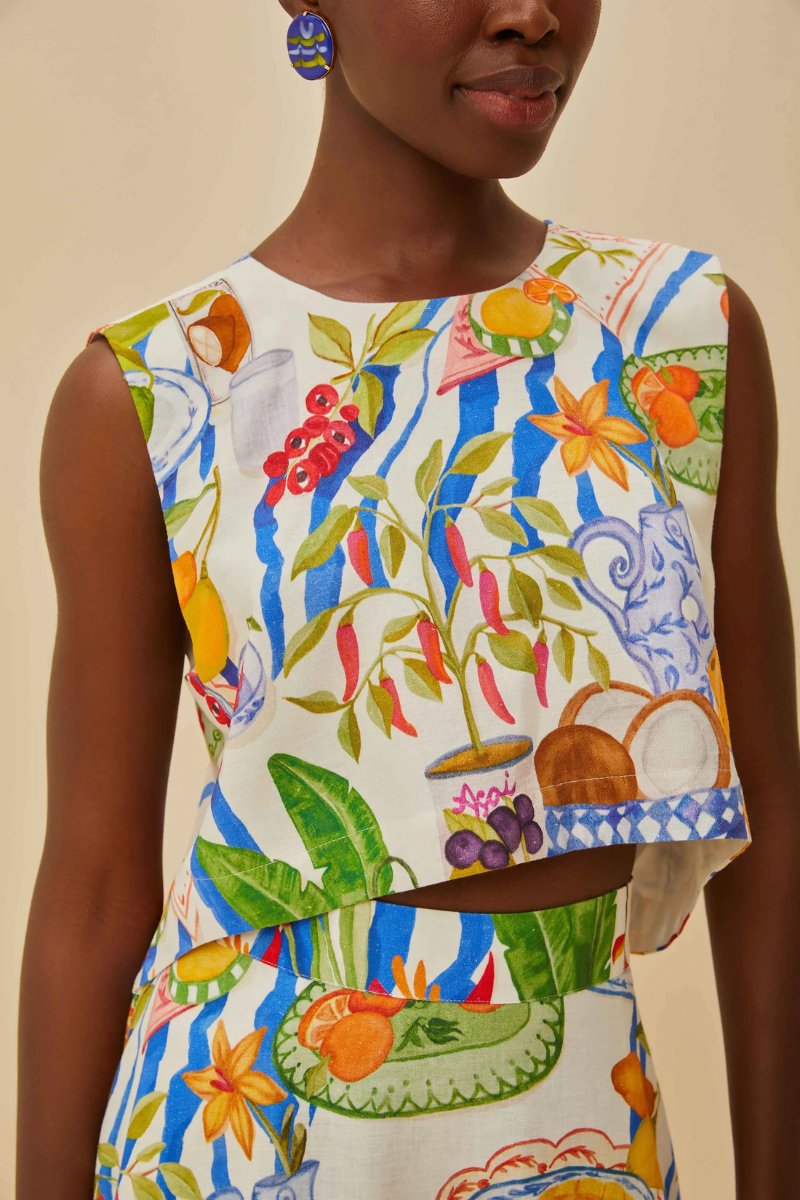 FRESH TABLE BLOUSE-OFF-WHITE Tops Farm Rio