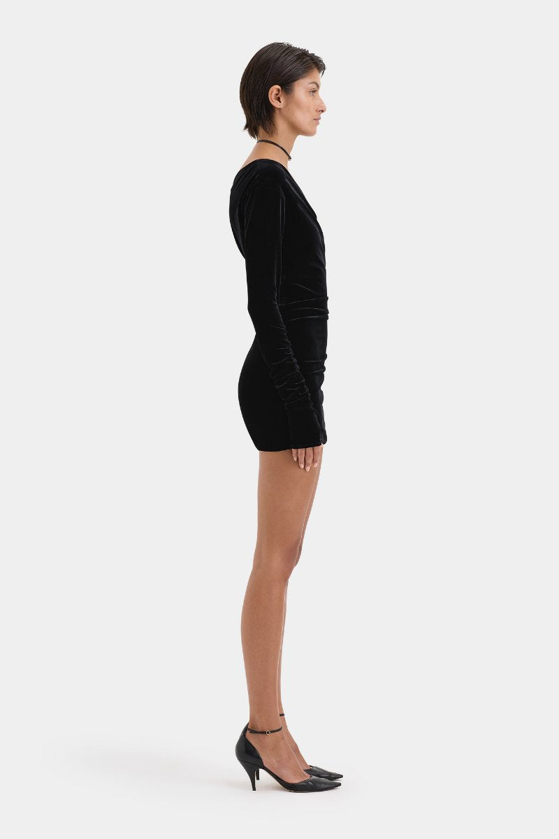 ETTORE MINI DRESS-BLACK Mini Dress SIR.