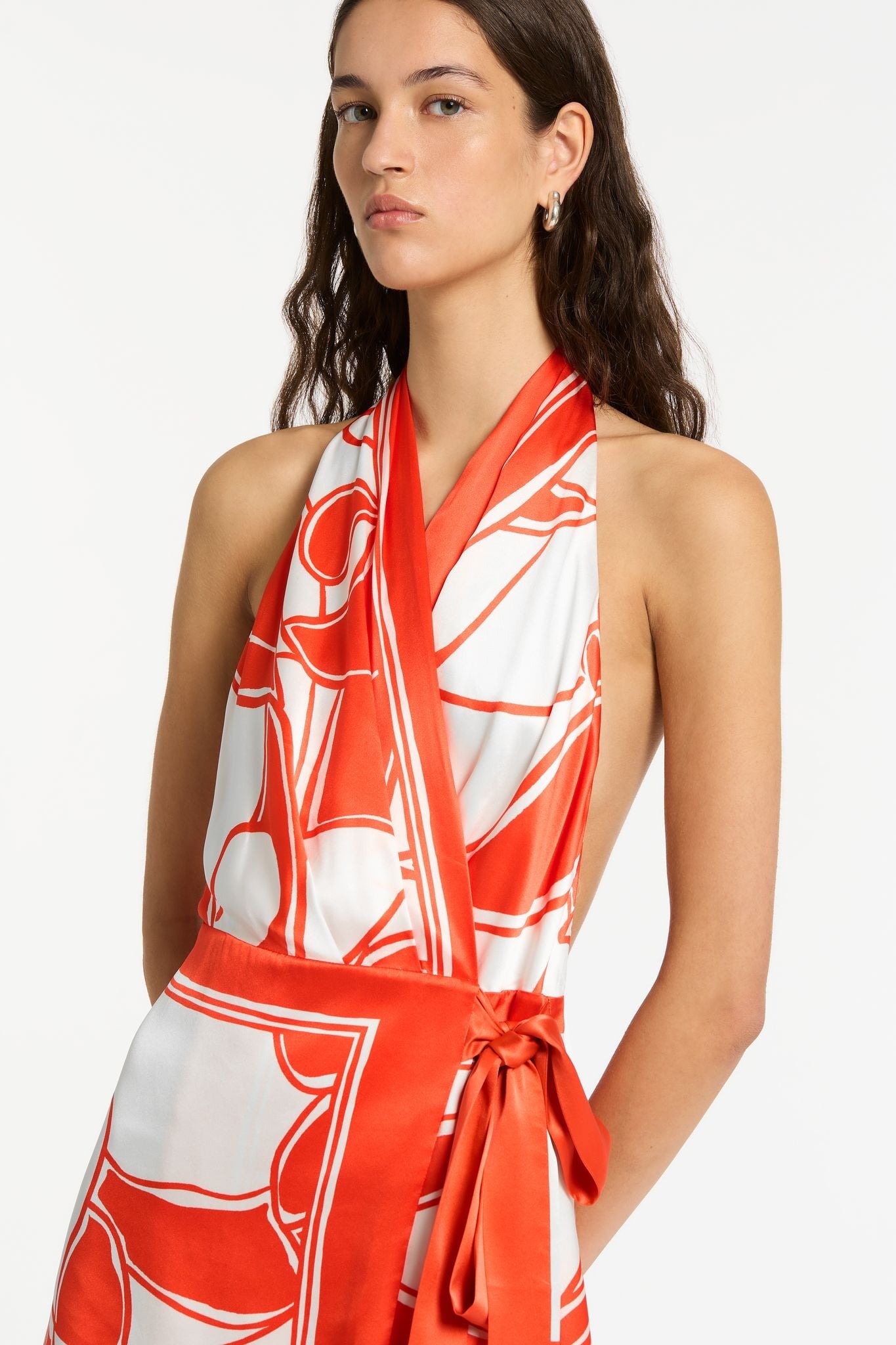 RAMONA WRAP HALTER MINI-MARIPOSA LILY Dress SIR.