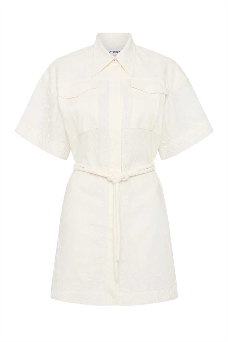 COBIE UTILITY DRESS-PEARL Dress ANTIPODEAN