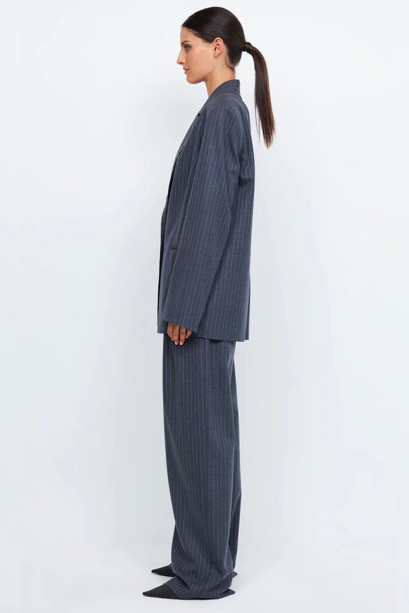 PINE BLAZER-CHARCOAL PINSTRIPE Jackets Bec and Bridge
