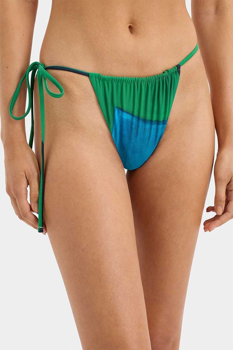 FRANCESCA STRING BRIEF-EMERALD REFLECTION Swim SIR.