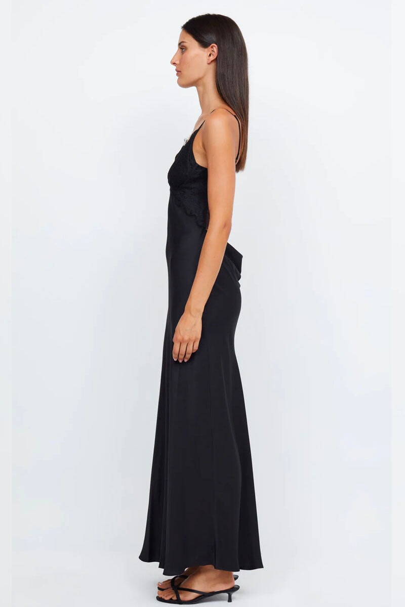 EMERY LACE MAXI DRESS-BLACK Dress Bec and Bridge