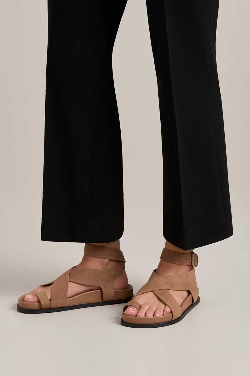 THE JALEN SANDAL-NUTMEG SUEDE Shoes A.Emery