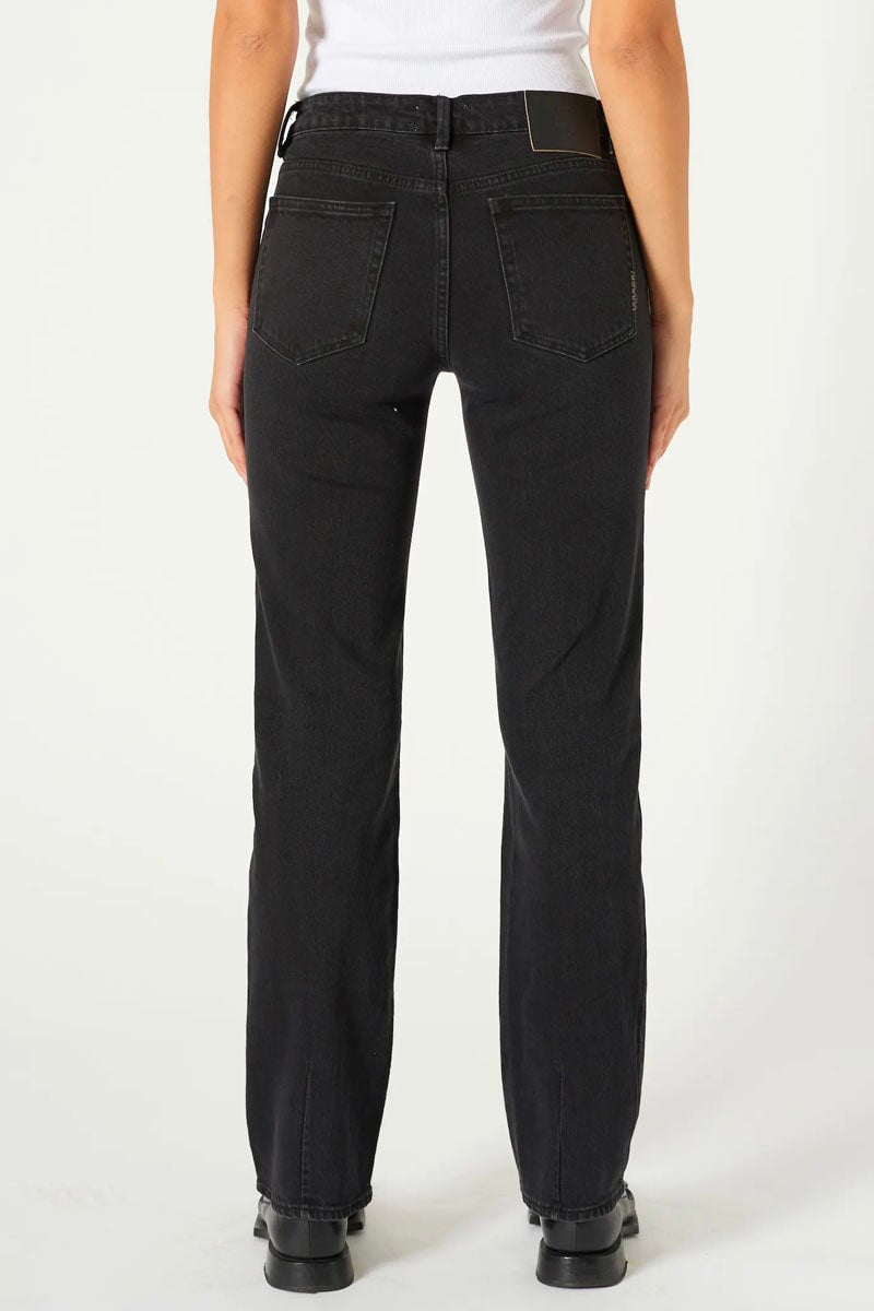 MIA STRAIGHT BLACK EARTH-WASHED BLACK Denim NEUW
