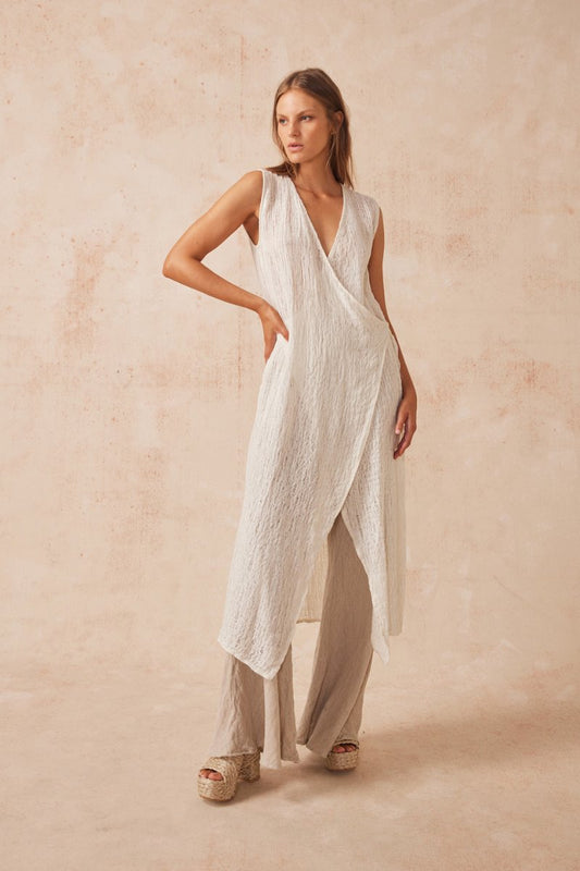 ATLAS SLIP MIDI DRESS-STRACCIATE Midi Dress Estilo Emporio